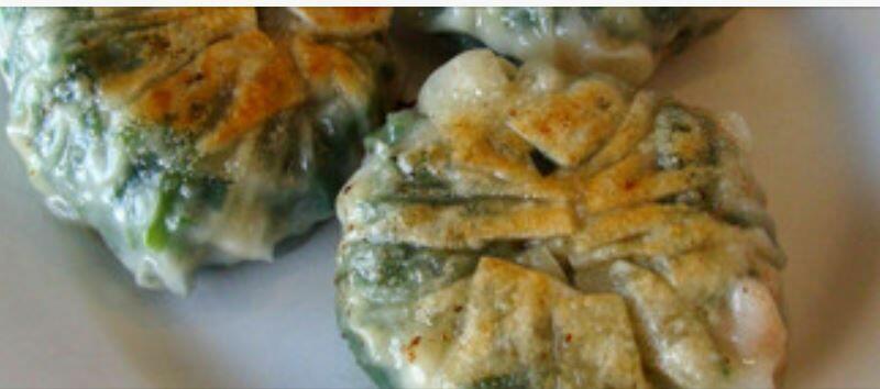 D. Pan-fried Shrimp & Chives Cak