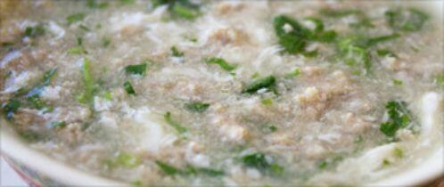 #11 Minced Beef W/ Egg White Sou